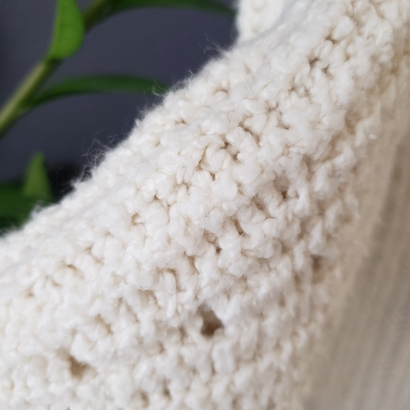 American Eagle Cream White Cardigan Sweater - Picture 4 of 11